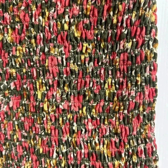 Women’s Aura Floral Stretch Dress 3/4 Sleeve Dress Size Large - Picture 2 of 6